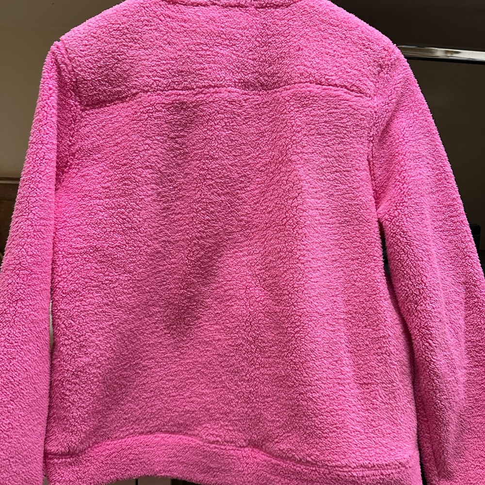 Vineyard Vines Half-Zip Fleece Pullover in Bright Pink women’s - Picture 4 of 5